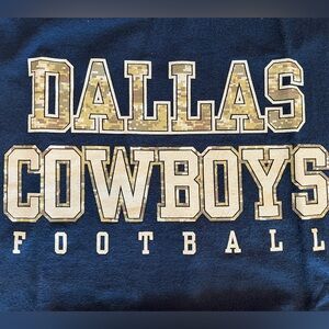 Camouflage XL Dallas Cowboys blue t-shirt